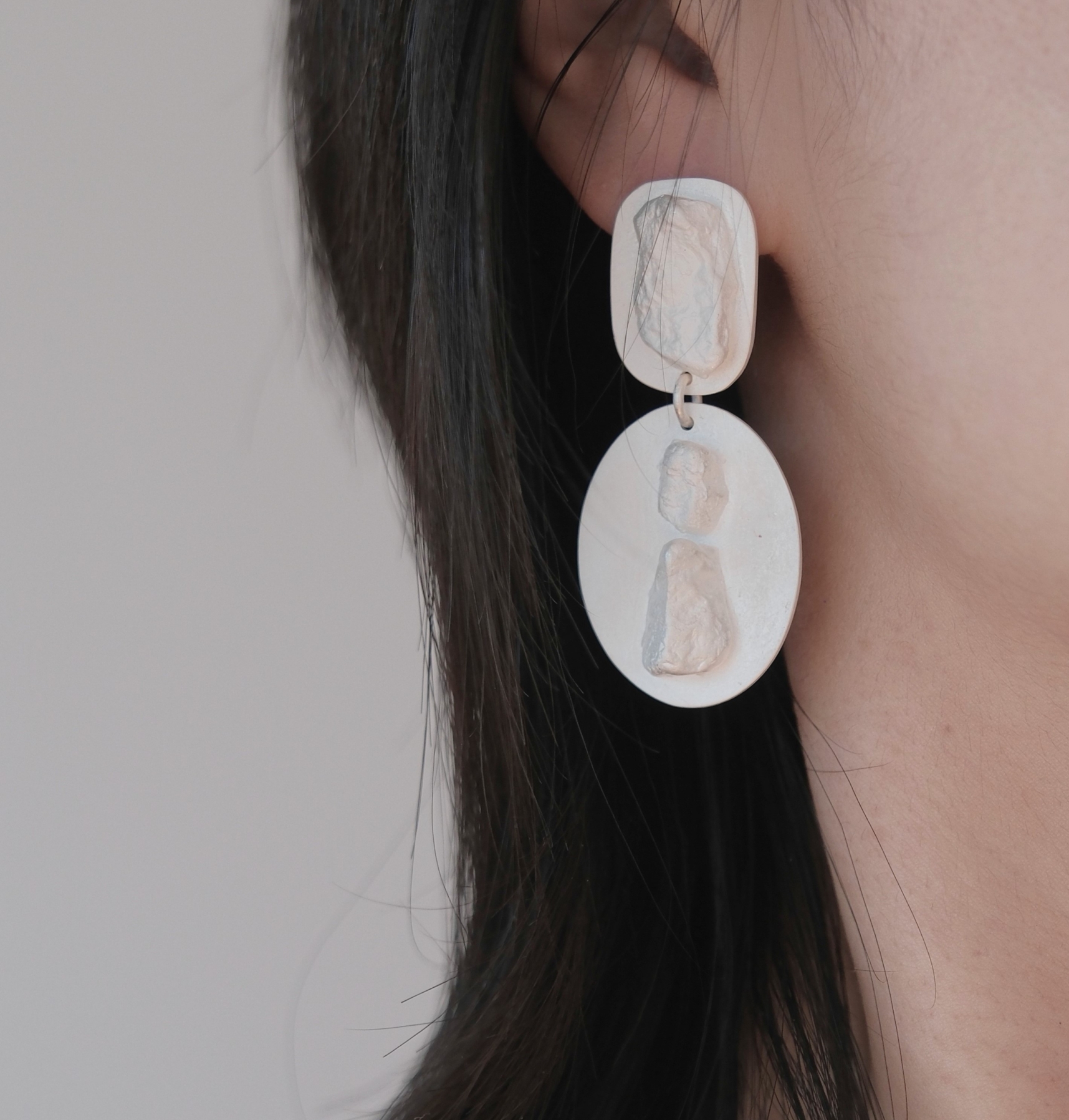 Stone Double Earring Hover