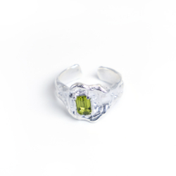 September Birthstone Ring - Peridot | Handcrafted artisan jewelry by Earbij