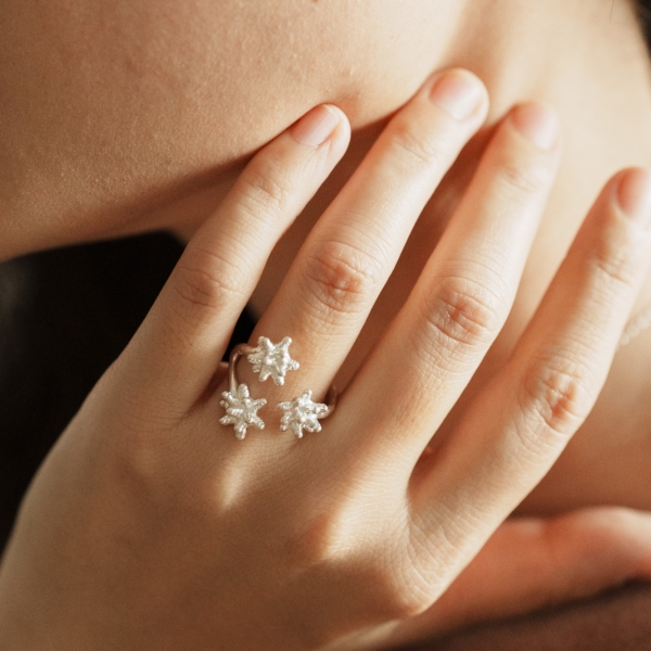 Hedgehog Trio Ring
